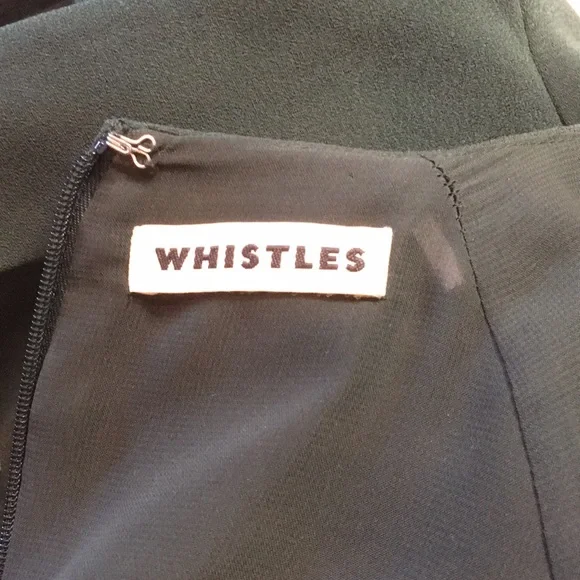 Whistles forest green belted work dress 4 - Picture 4 of 11